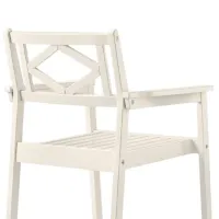 Scaun de grădină Ikea Bondholmen Masiv / Masiv / White White photo 2