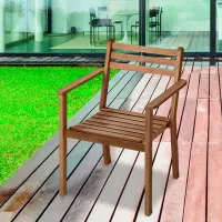 Scaun de grădină Ikea Askholmen Masiv / Masiv / Brown Brown photo 2