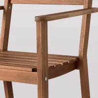 Scaun de grădină Ikea Askholmen Masiv / Masiv / Brown Brown photo 4
