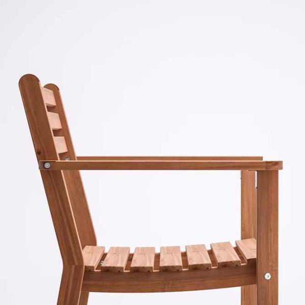 Садовый стул Ikea Askholmen Массив / Массив / Коричневый Brown photo 5 Садовый стул Ikea Askholmen Массив / Массив / Коричневый Brown photo 5