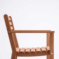 Scaun de grădină Ikea Askholmen Masiv / Masiv / Brown Brown photo 5