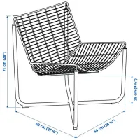 Садовый стул Ikea Skalboda Металл / Металл / Черный Черный photo 5