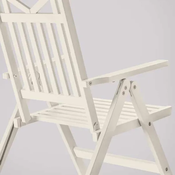 Садовый стул Ikea Bondholmen Массив / Массив / Белый White photo 4