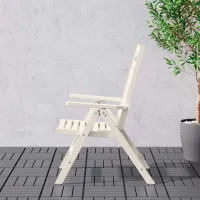 Садовый стул Ikea Bondholmen Массив / Массив / Белый White photo 6