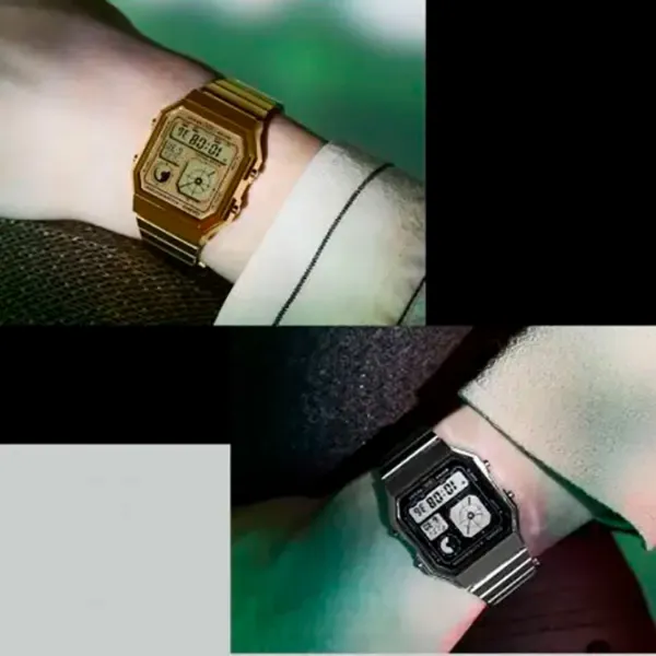 Ceas de mână unisex Casio A130WEGG-1AEF Cuarț / 40 x 34 mm photo 4