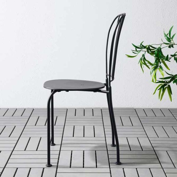 Scaun de grădină Ikea Lacko Metal / Metal / Gray Gray photo 3 Scaun de grădină Ikea Lacko Metal / Metal / Gray Gray photo 3