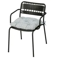 Садовый стул Ikea Lacko Металл / Полиэстер / Черный Черный