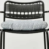 Scaun de grădină Ikea Lacko Metal / Poliester / Black Black photo 2