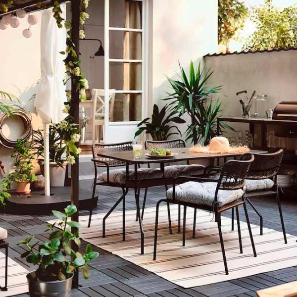 Садовый стул Ikea Lacko Металл / Полиэстер / Черный Черный photo 5 Садовый стул Ikea Lacko Металл / Полиэстер / Черный Черный photo 5