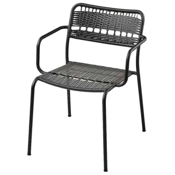 Садовый стул Ikea Lacko Металл / Металл / Тёмно-серый Темно-серый  photo 1