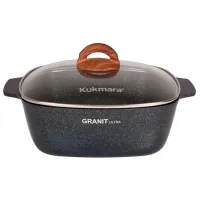 Жаровня Kukmara ЖКГГ52А 5л Алюминий / Черный