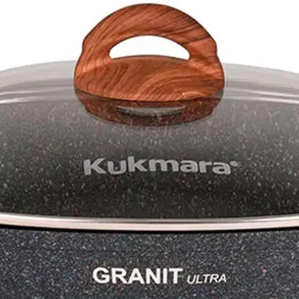 Vas termorezistent Kukmara ЖКГГ52А 5l Aluminiu / Black photo 2