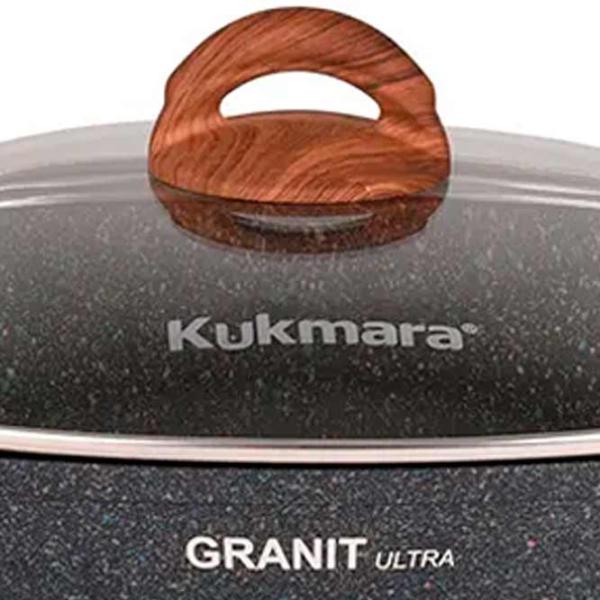Vas termorezistent Kukmara ЖКГГ52А 5l Aluminiu / Black photo 2