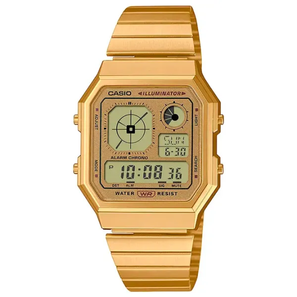 Ceas de mână unisex Casio A130WEG-9AEF Cuarț / 40 x 34 mm photo 1