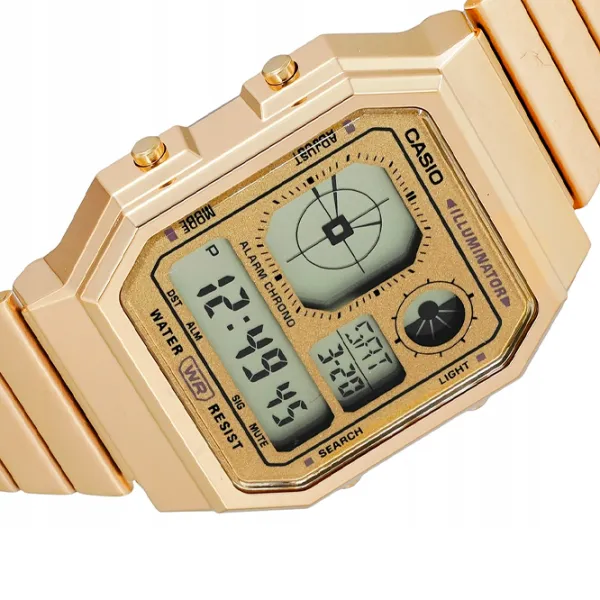 Ceas de mână unisex Casio A130WEG-9AEF Cuarț / 40 x 34 mm photo 7