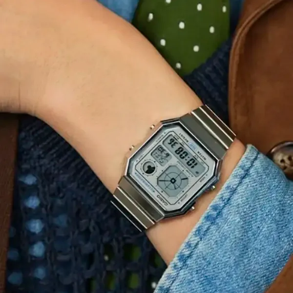 Ceas de mână unisex Casio A130WE-7AEF Cuarț / 40 x 34 mm photo 4