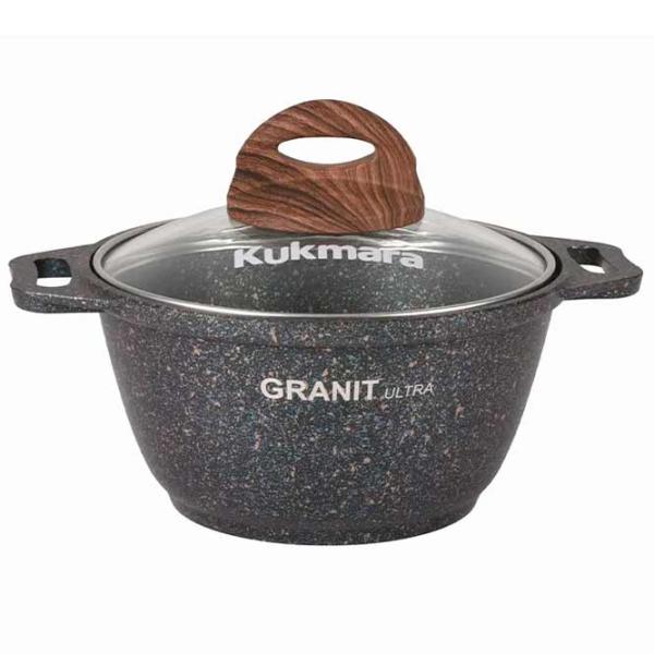 Cratiță Kukmara КГГ12А 1l Aluminiu / Black photo 1 Cratiță Kukmara КГГ12А 1l Aluminiu / Black photo 1
