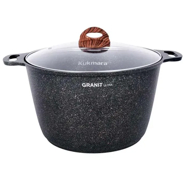 Cratiță Kukmara КГГ102А 10l Aluminiu / Black photo 1 Cratiță Kukmara КГГ102А 10l Aluminiu / Black photo 1