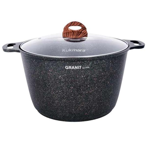 Cratiță Kukmara КГГ102А 10l Aluminiu / Black photo 1 Cratiță Kukmara КГГ102А 10l Aluminiu / Black photo 1