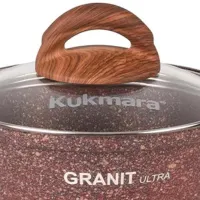 Кастрюля Kukmara КГГ12А 1л Алюминий / Granite red photo 3