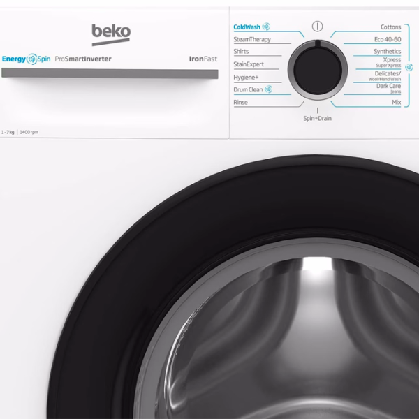 Mașină de spălat Beko BM3WFSU47415WB 7 kg / 1400 rpm / White photo 6