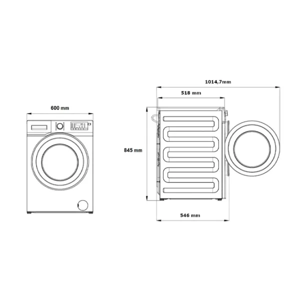 Стиральная машина Beko BM3WFSU47415WB 8 кг / 1400 об/мин / Белый photo 10