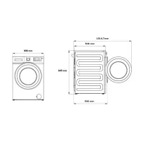 Mașină de spălat Beko BM3WFSU47415WB 8 kg / 1400 rpm / White photo 10