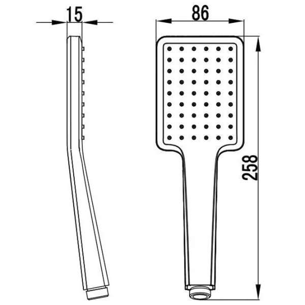 Насадка для душа F-Design INULA FD8-110-33 Пластик / матовая photo 2