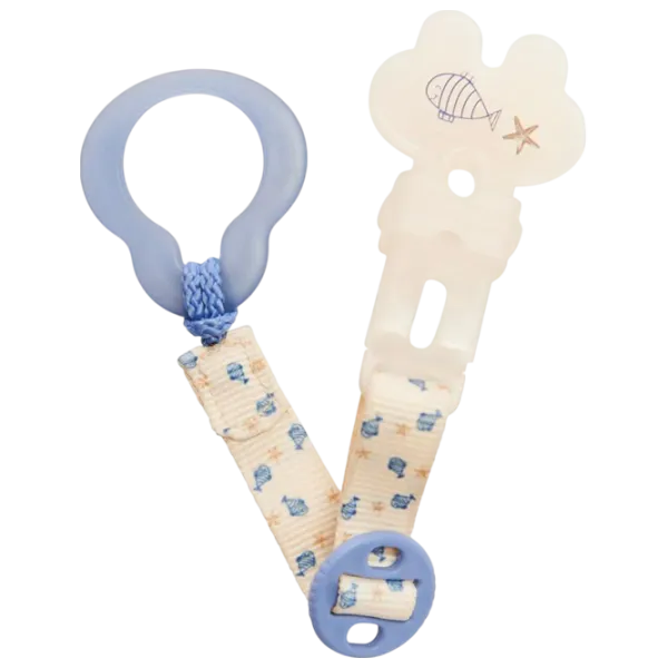 Clip pentru suzetă universal Premaman Fish  Unisex / 0 luni - / Latex, silicon / Beige photo 1