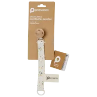 Clip pentru suzetă universal Premaman Flowers Unisex / 0 luni - / Latex / Beige photo 2
