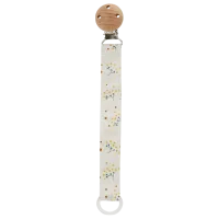 Clip pentru suzetă universal Premaman Flowers Unisex / 0 luni - / Latex / Beige photo 3