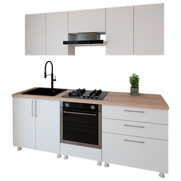 Кухня Smartex K4 ДСП меламин / White photo 1 Кухня Smartex K4 ДСП меламин / White photo 1