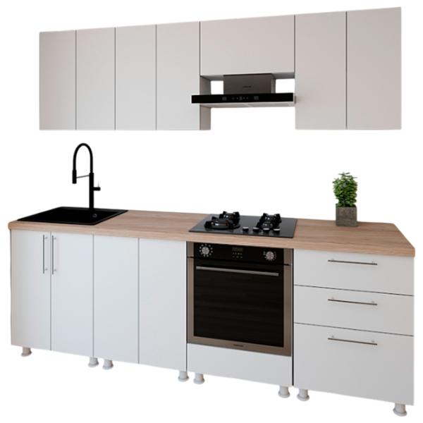 Кухня Smartex K4 ДСП меламин / White photo 1 Кухня Smartex K4 ДСП меламин / White photo 1