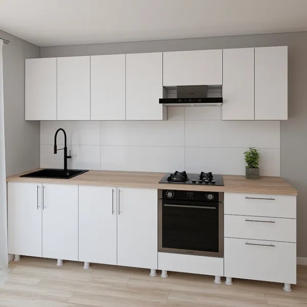 Bucătărie Smartex K4 PAL melaminat / White photo 2