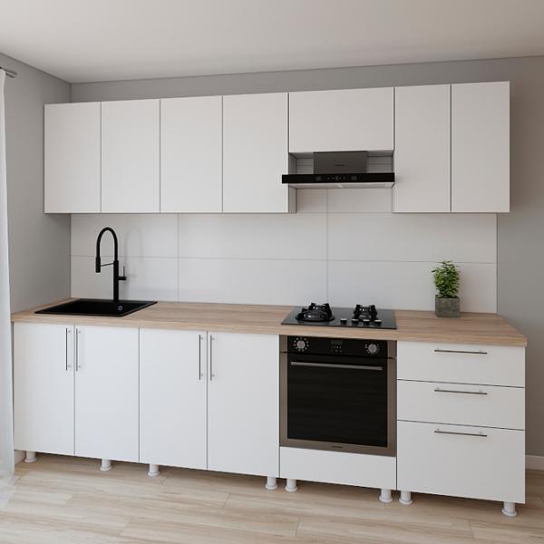 Bucătărie Smartex K4 PAL melaminat / White photo 2