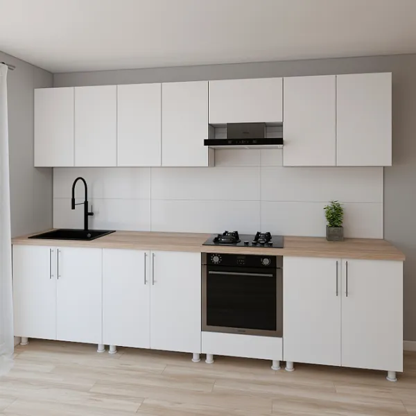 Кухня Smartex K4 ДСП меламин / White photo 2