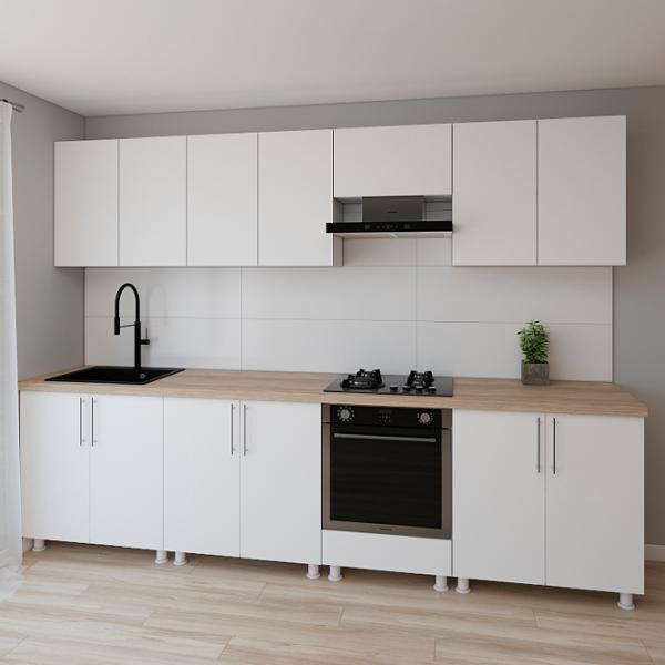 Кухня Smartex K4 ДСП меламин / White photo 2