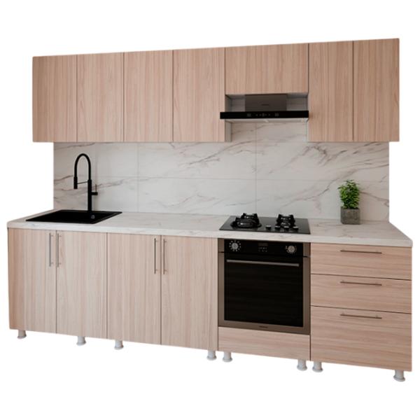 Кухня Smartex K4 ДСП меламин / Светлый Дуб photo 1 Кухня Smartex K4 ДСП меламин / Светлый Дуб photo 1