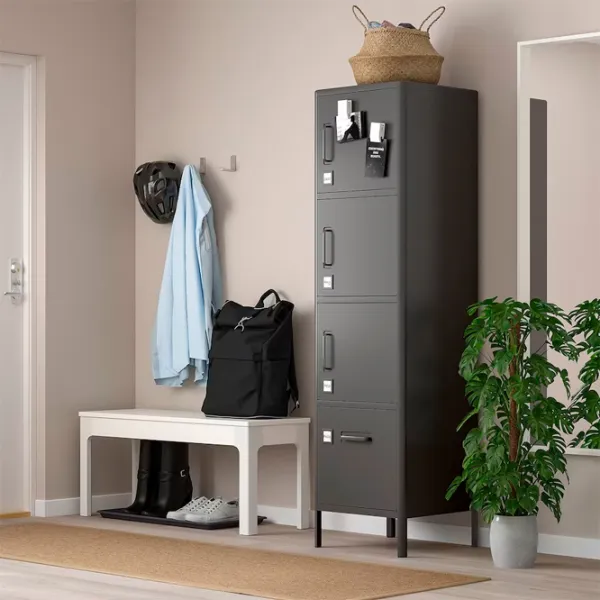 Dulap penal Ikea Idasen Pe podea / Oțel / Dark Gray photo 2 Dulap penal Ikea Idasen Pe podea / Oțel / Dark Gray photo 2