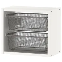 Полка Ikea Trofast 2 Сталь / Белый