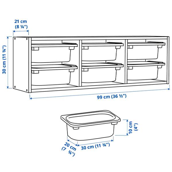 Raft Ikea Trofast 6 0țel / White photo 5