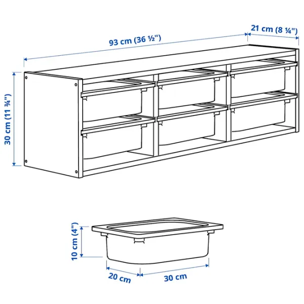 Полка Ikea Trofast  Массив / Сосна photo 5