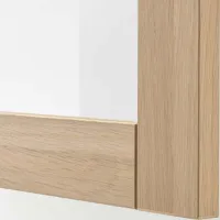 Dulap cu vitrină Ikea Besta PAL / Whitewashed Oak photo 3