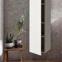 Шкаф пенал Ikea Enhet Настенная / ДСП / Белый - серый photo 2