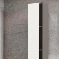 Шкаф пенал Ikea Enhet Настенная / ДСП / Белый - серый photo 3