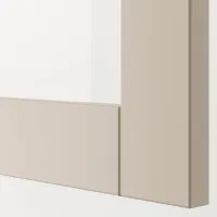 Dulap cu vitrină Ikea Besta PAL / Beige photo 6