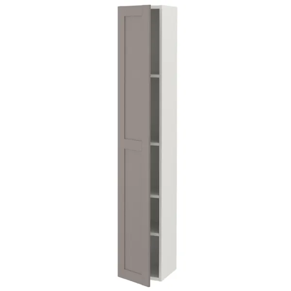 Шкаф пенал Ikea Enhet Настенная / ДСП / Белый - серый photo 1