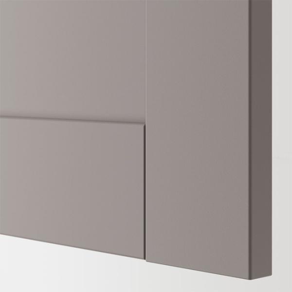 Шкаф пенал Ikea Enhet Настенная / ДСП / Белый - серый photo 4
