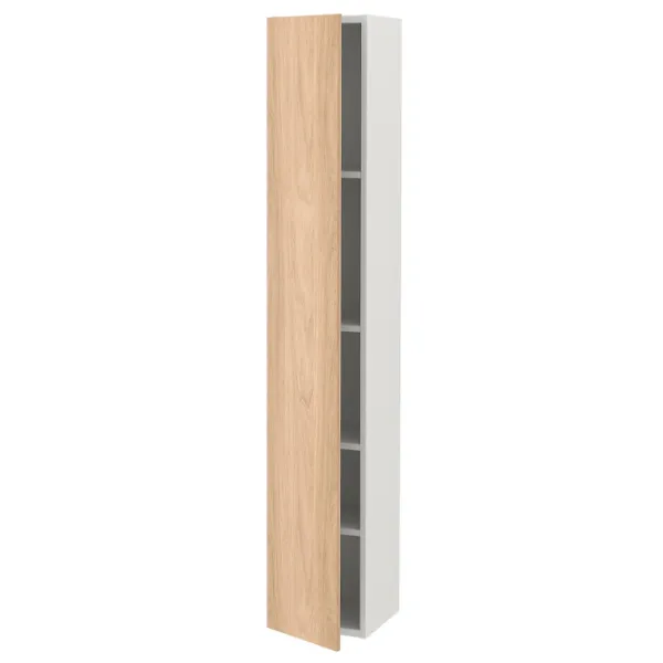 Dulap penal Ikea Enhet Pe perete / DSP / Alb - Stejar photo 1