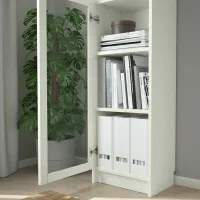 Dulap cu vitrină Ikea Billy/Oxberg Sticlă / White photo 7